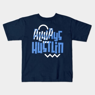 Always Hustling Polar Blue Sneaker Kids T-Shirt